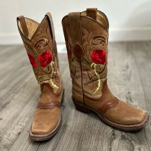 Embroidered western boots